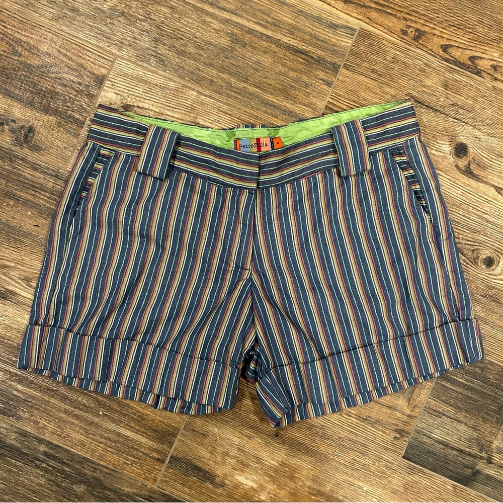 Petro Zillia Vintage Striped Shorts – Size 4 – Made in USA
